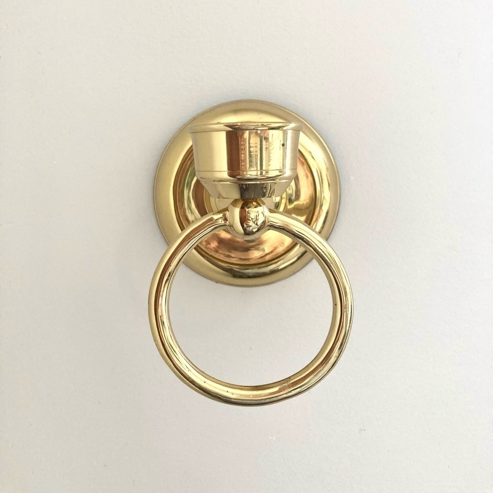 Brass wall sconce candle holder - Picture 2 of 6